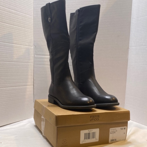 Frye and Co. Womens Charlize Stacked Heel Riding Boots - Picture 2 of 8